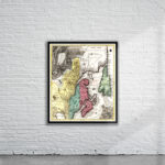 Vintage Map of Canada 1756 Antique Map