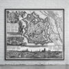 Vintage Map of Munich 1740 Antique Map