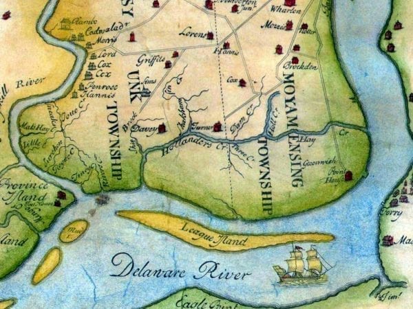 Philadelphia 1752 Antique Map