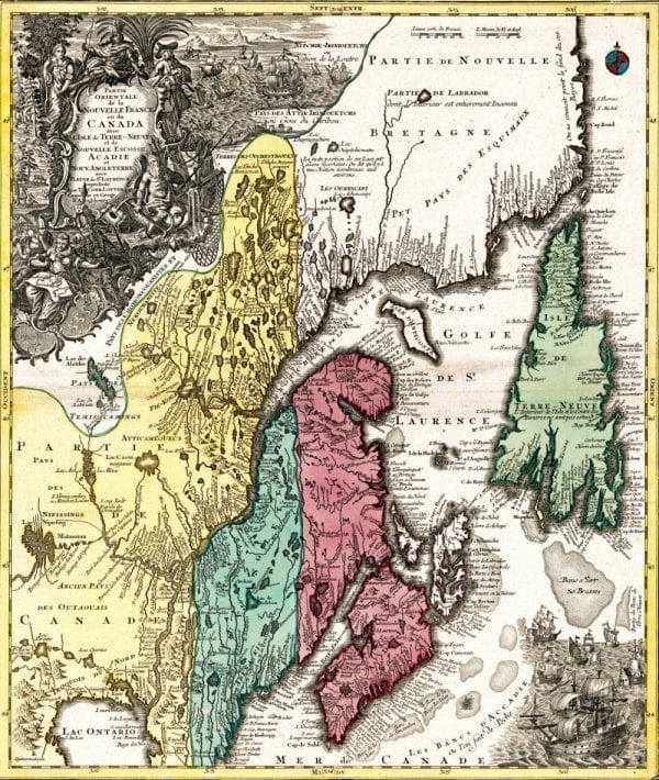 Canada 1756 Antique Map