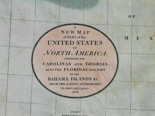 Florida 1806 Antique Map