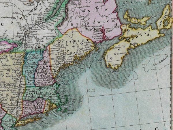 Eastern United States 1806 Antique Map