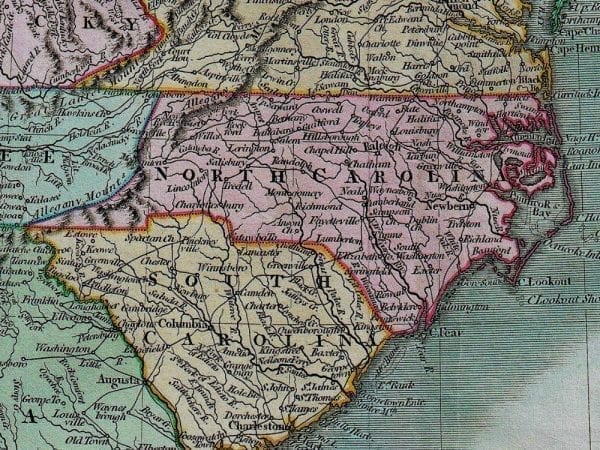 Eastern United States 1806 Antique Map