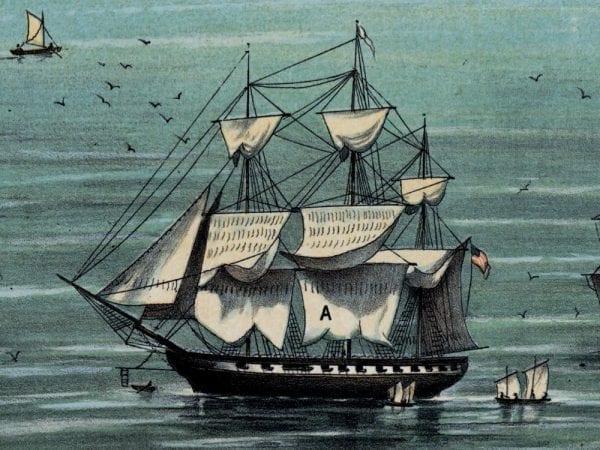 San Francisco 1846 Antique Map