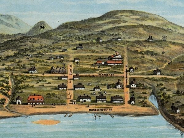 San Francisco 1846 Antique Map