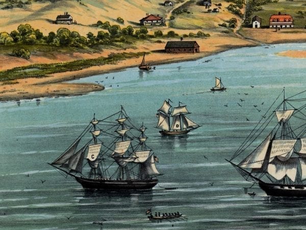 San Francisco 1846 Antique Map