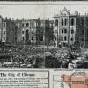 Chicago Great Fire 1871 Antique Map