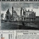 Chicago Great Fire 1871 Antique Map