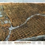 Milwaukee 1872 Antique Map