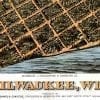Milwaukee 1872 Antique Map