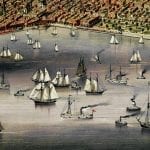 Chicago 1874 Antique Map