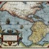 America 1570 Antique Map