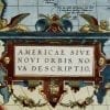 America 1570 Antique Map