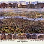 Portland 1890 Antique Map
