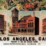 Los Angeles 1891 Antique Map