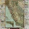 California 1896 Antique Map