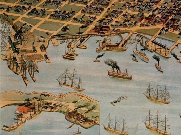 Vancouver 1898 Antique Map