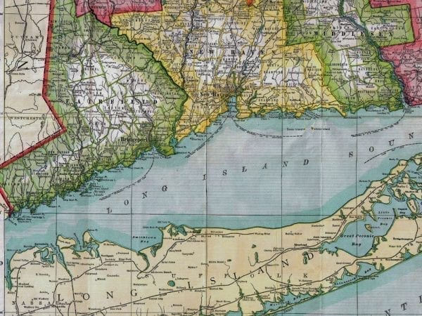 U.S. Railroad Map 1900 Antique Map