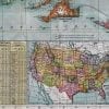 U.S. Railroad Map 1900 Antique Map
