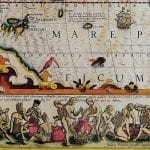 The Americas 1619 Antique Map