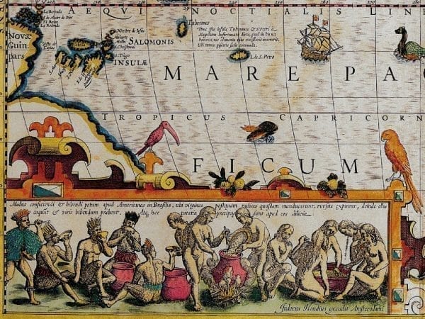 The Americas 1619 Antique Map