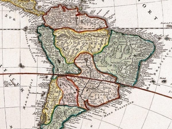 The Americas 1720 Antique Map