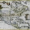 America 1688 Antique Map
