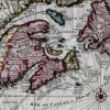 New France 1720 Antique Map