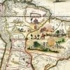 America 1660 Antique Map