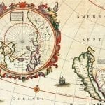 America 1660 Antique Map
