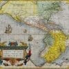 America 1579 Antique Map