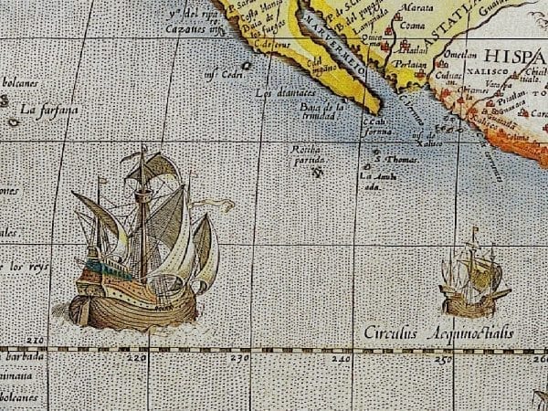 America 1579 Antique Map