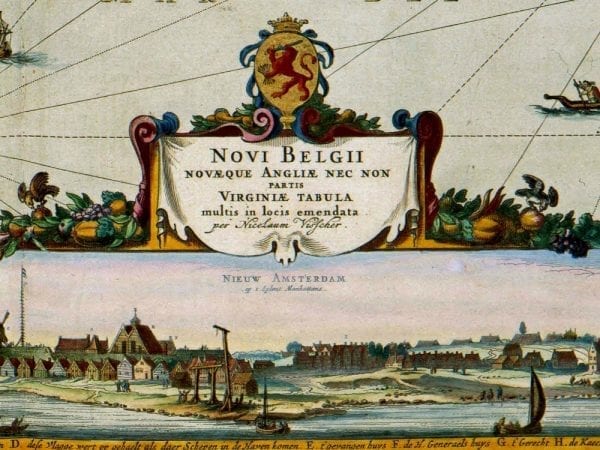 America 1673 Antique Map