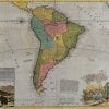 South America 1715 Antique Map