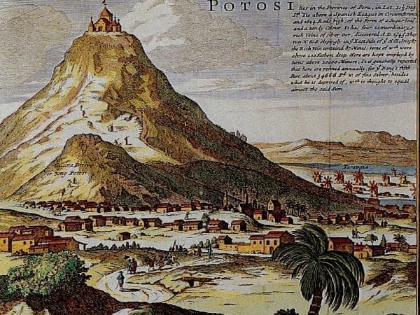 South America 1715 Antique Map