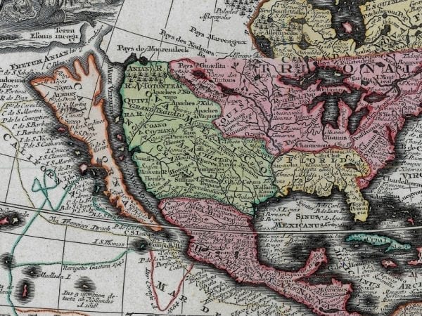 The Americas 1730 Antique Map