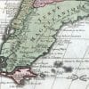 South America 1734 Antique Map