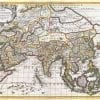 Asia 1687 Antique Map