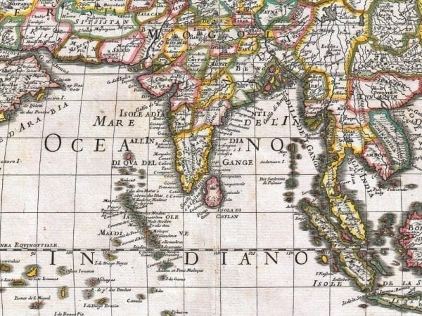 Asia 1687 Antique Map