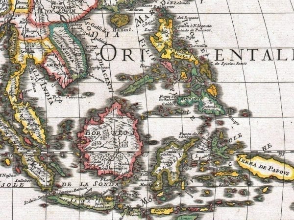 Asia 1687 Antique Map
