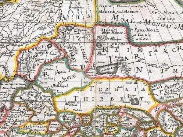 Asia 1687 Antique Map