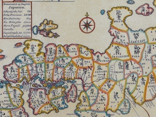 Japan 1727 Antique Map