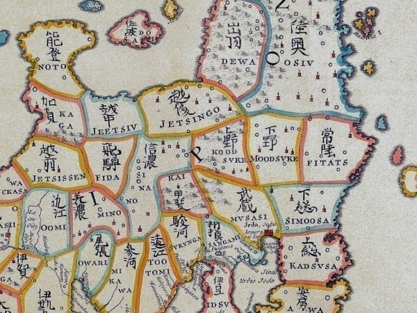Japan 1727 Antique Map