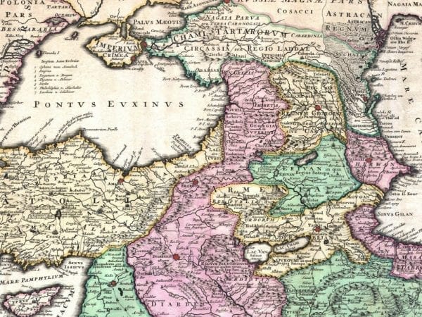 Ottoman Empire 1730 Antique Map