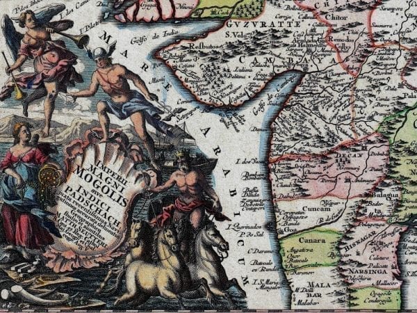 India 1740 Antique Map