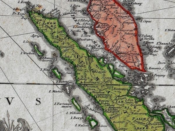 India 1748 Antique Map
