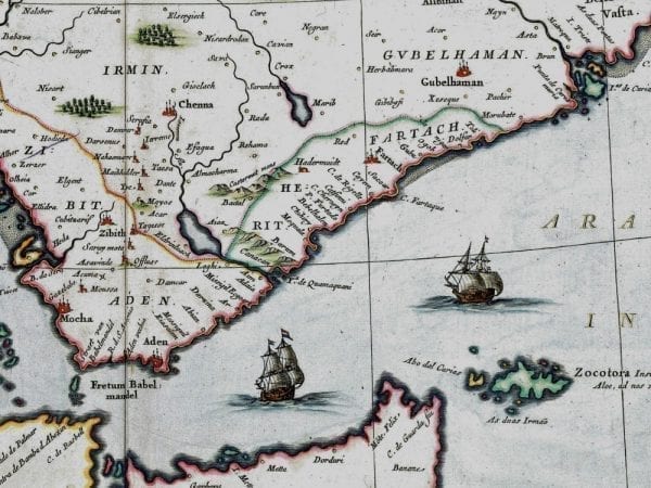 Arabia 1662 Antique Map