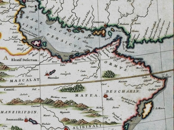 Arabia 1662 Antique Map