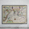 Vintage Map of Indian Ocean 1635 Antique Map