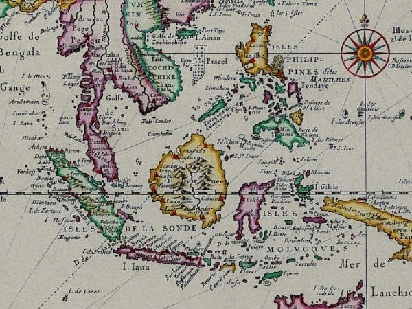 Indian Ocean 1635 Antique Map